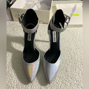 Steve Madden Flashback - 10M Holo Rainbow Snakeskin Style, High Heels (4.5")